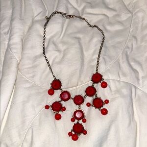 Elegant Red Statement Necklace